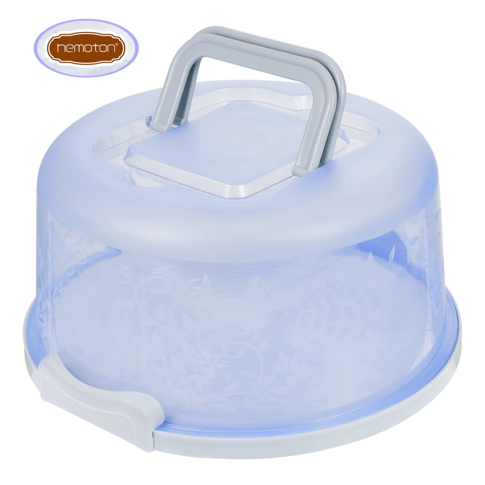 Hemoton Small Cake Carrier with Handle Portable Round Cupcake Container Cake Storage Box for Fruit Cupcake Baking Goods