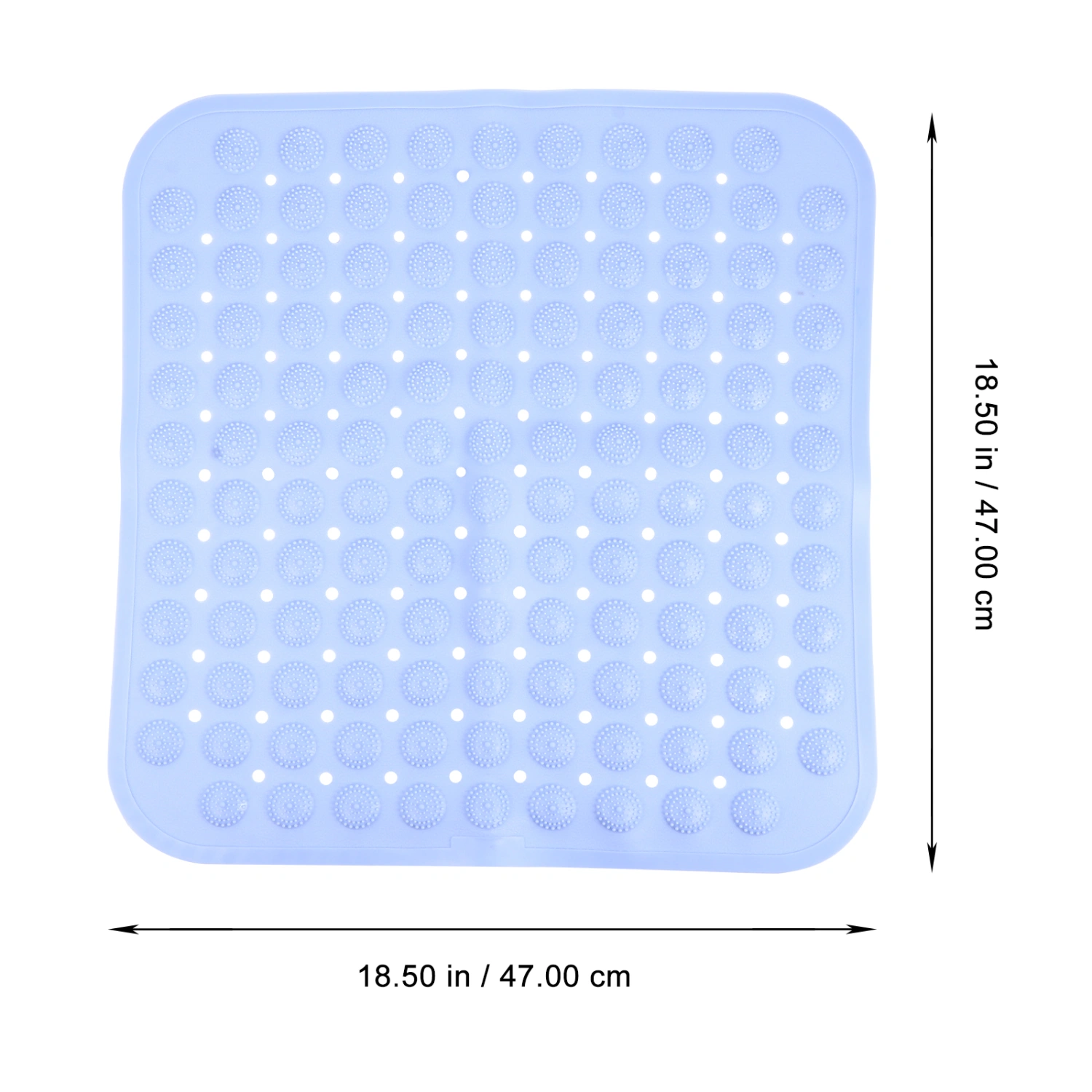1Pc PVC Floor Mat Household Non-slip Pad Unique Bathing Supply with Suction Cups
