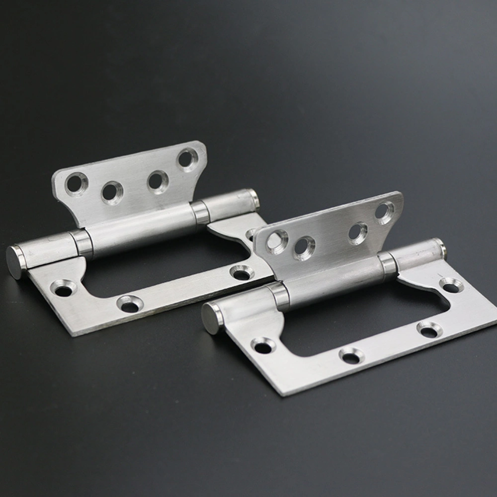 3 PCS Stainless Steel Face Frame Mounting Furniture Hinges Spring Hinges for Kitchen Cabinet Door Furniture (Silver)