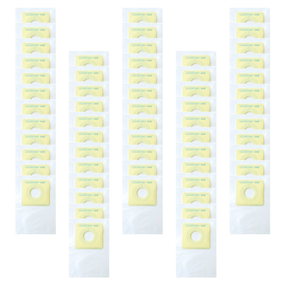 60pcs Disposable Ostomy Bags Transparent Drainable Colostomy Bags for Patients