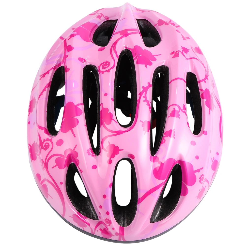 1PC Kid's Helmet Cycling Protective Gear Scooter Roller Skating Safety Helmet for Boy Girls (Pink Clover)