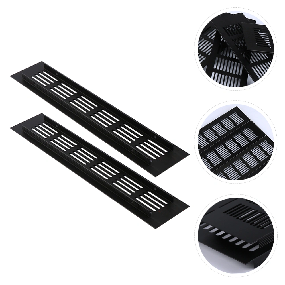 2pcs Breathable Furniture Vents Aluminum Alloy Vents Cover Air Vent Grille