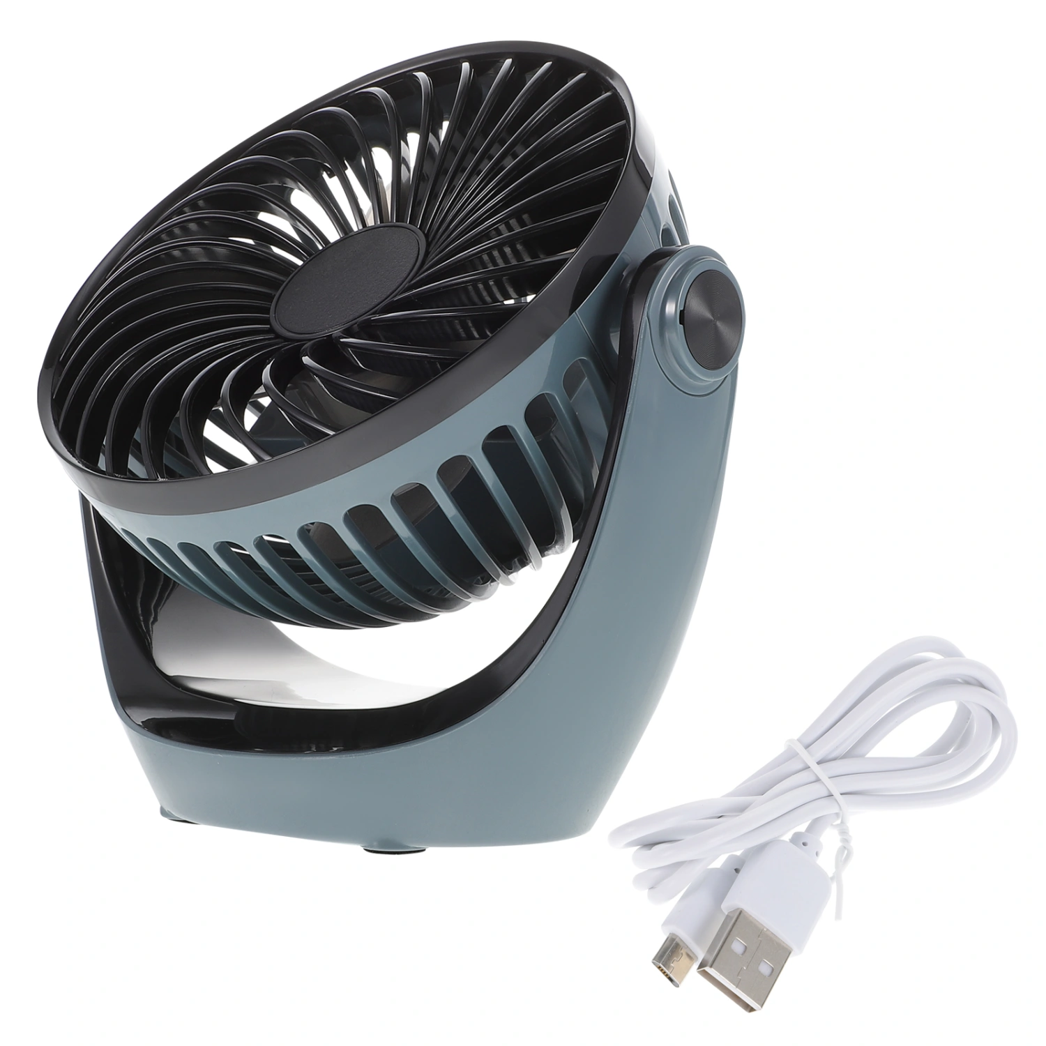 USB Fan Quiet 3-gear Adjustable Cooling Fan Rotatable Table Fan For Bedroom
