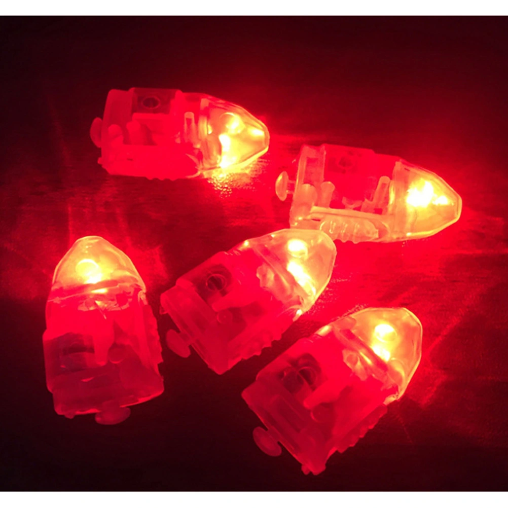 10pcs Superbright Balloon Lights LED Mini Party Light for Paper Lanterns (Red)