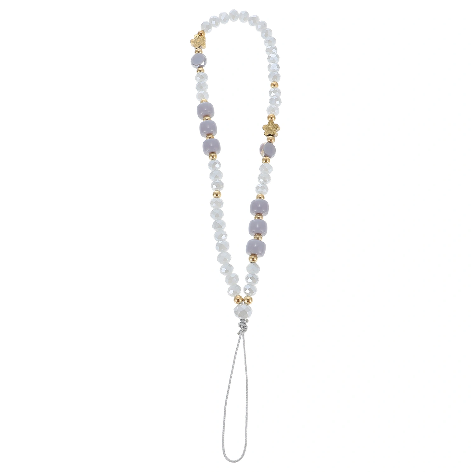 Glass Beads Mobile Phone Chain Phone Wrist Strap Anti-lost Phone Lanyard