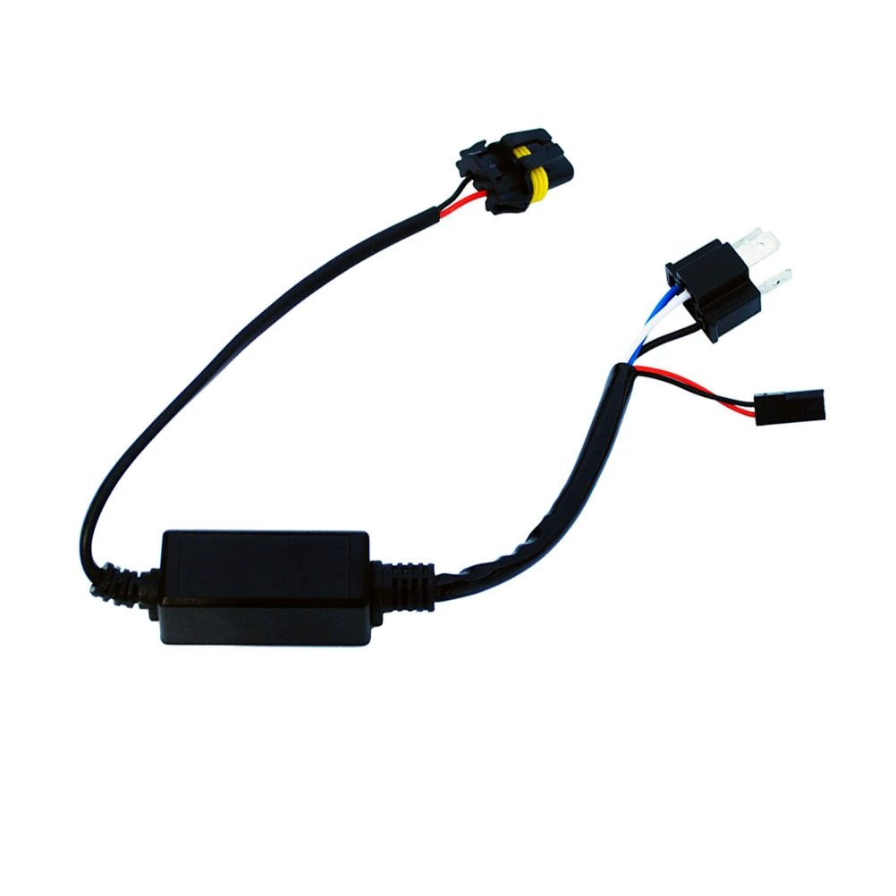 Wire Harness H4 Wire Harness HID Xenon Power Cable Connector Ballast Socket HID Wiring Adapter Conversion Kit High Low Connect Lead