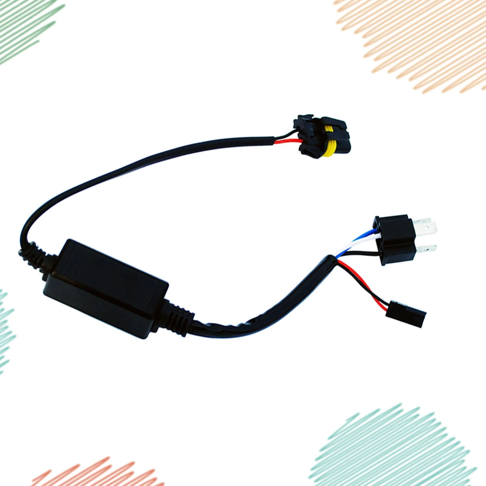 Wire Harness H4 Wire Harness HID Xenon Power Cable Connector Ballast Socket HID Wiring Adapter Conversion Kit High Low Connect Lead