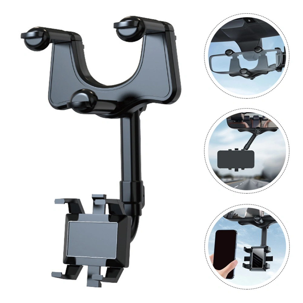 Practical Car Dashboard Phone Holder Multifunctional Cellphone Bracket (Black)