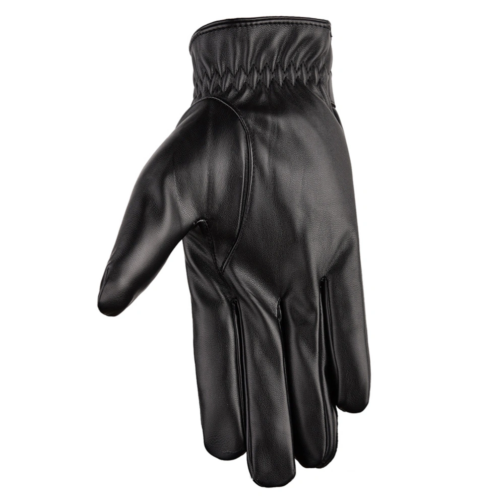 Useful Warm Gloves Leather Screen Touch Gloves Waterproof Riding Bike Gloves Winter Cold Protection Gloves for Outdoor