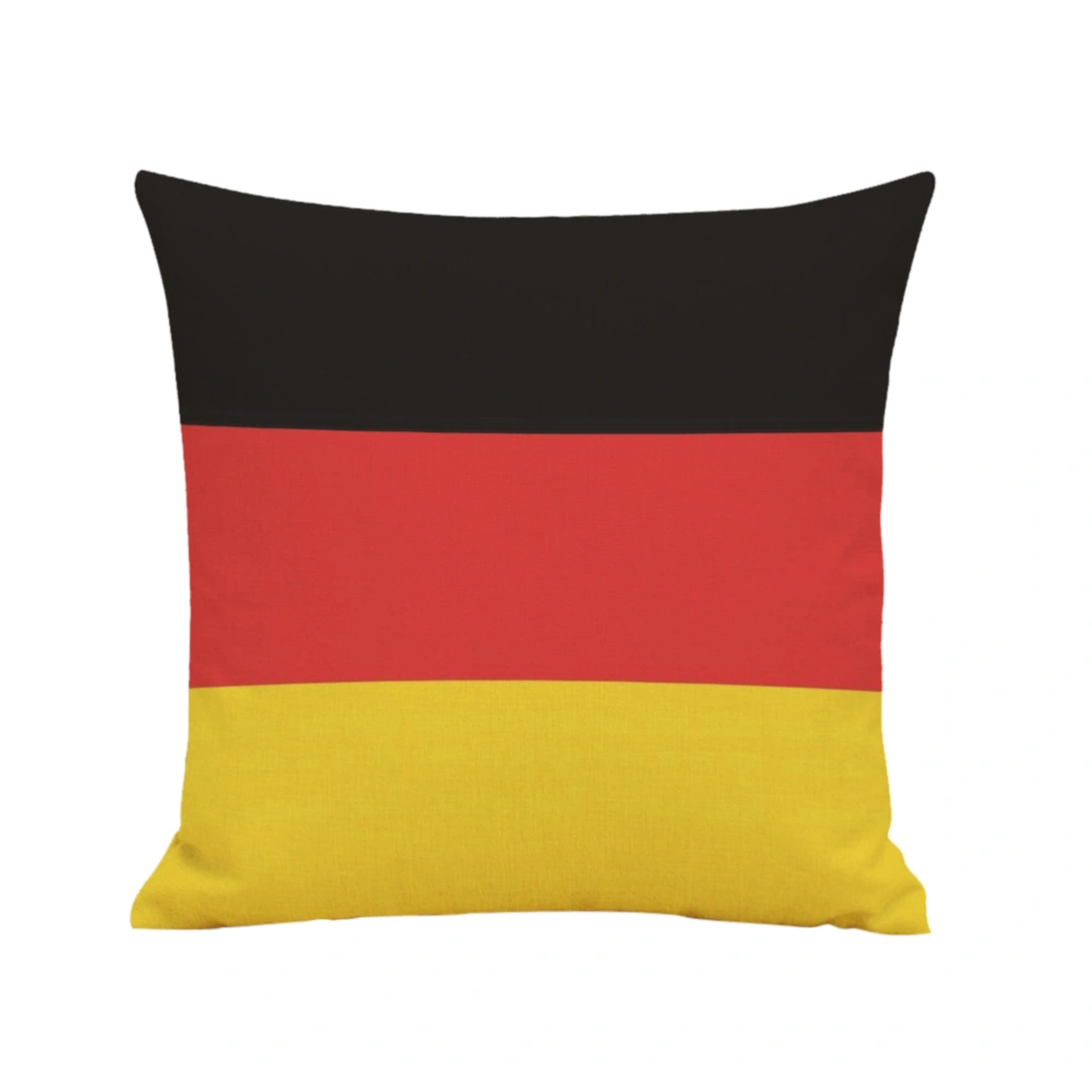 German Flag Pattern Throw Pillow Case Linen Cushion Cover Pillowcase Home Sofa Decoration