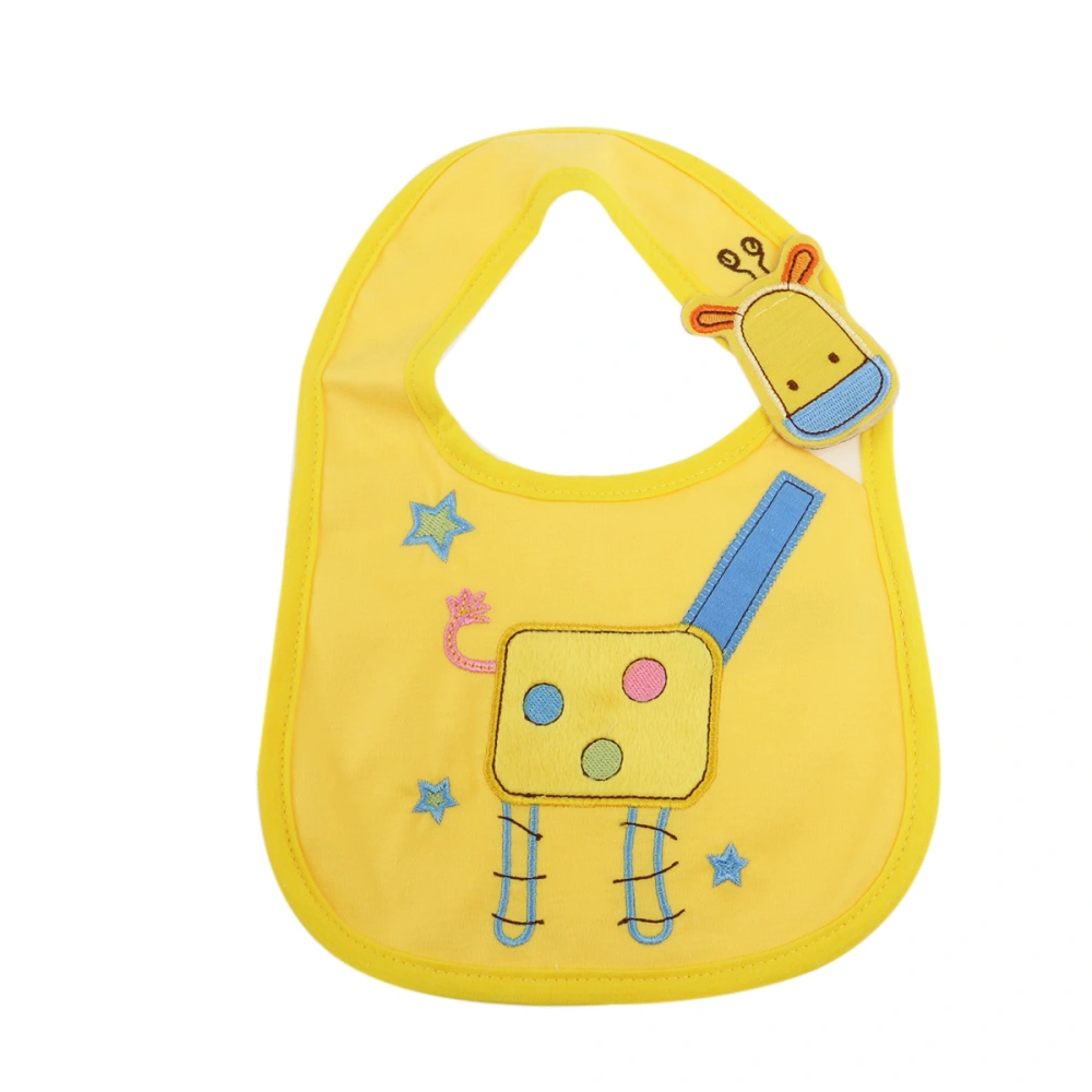 Giraffe Pattern 3 Layer Toddler Baby Waterproof Saliva Towel Baby Bibs