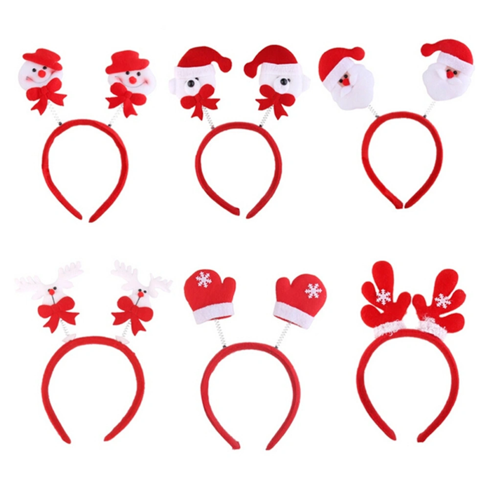 Christmas Non-woven Headband Snowman Headband Headwear Party Accessory