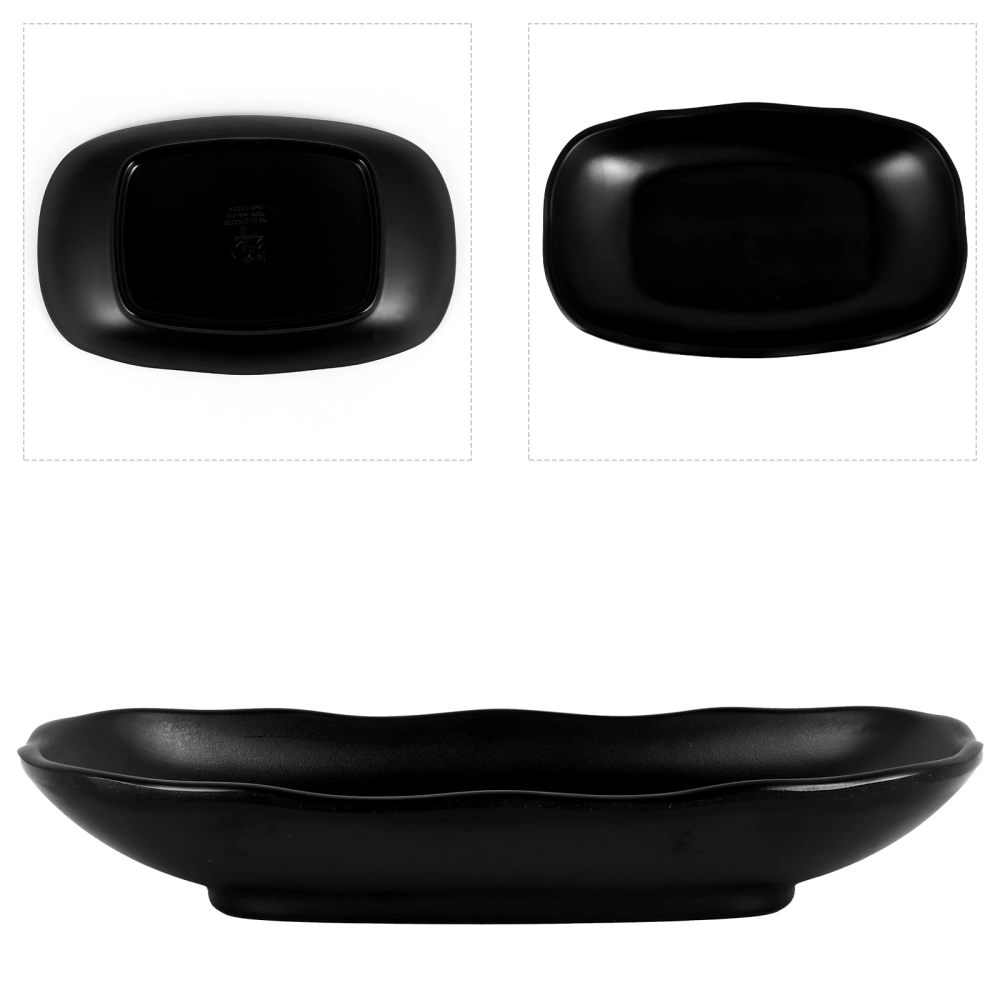 1 Pc Practical Key Tray Beautiful Fruit Plate Simple JewelryTray (Black)