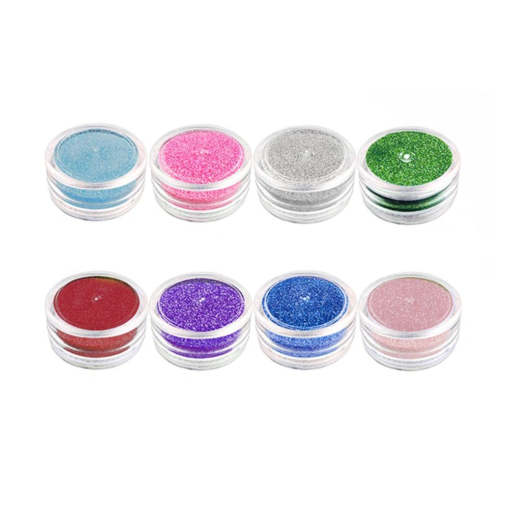 12PCS Diamond Glitter Waterproof Temporary Body Shimmering Powder Painting Art Tools