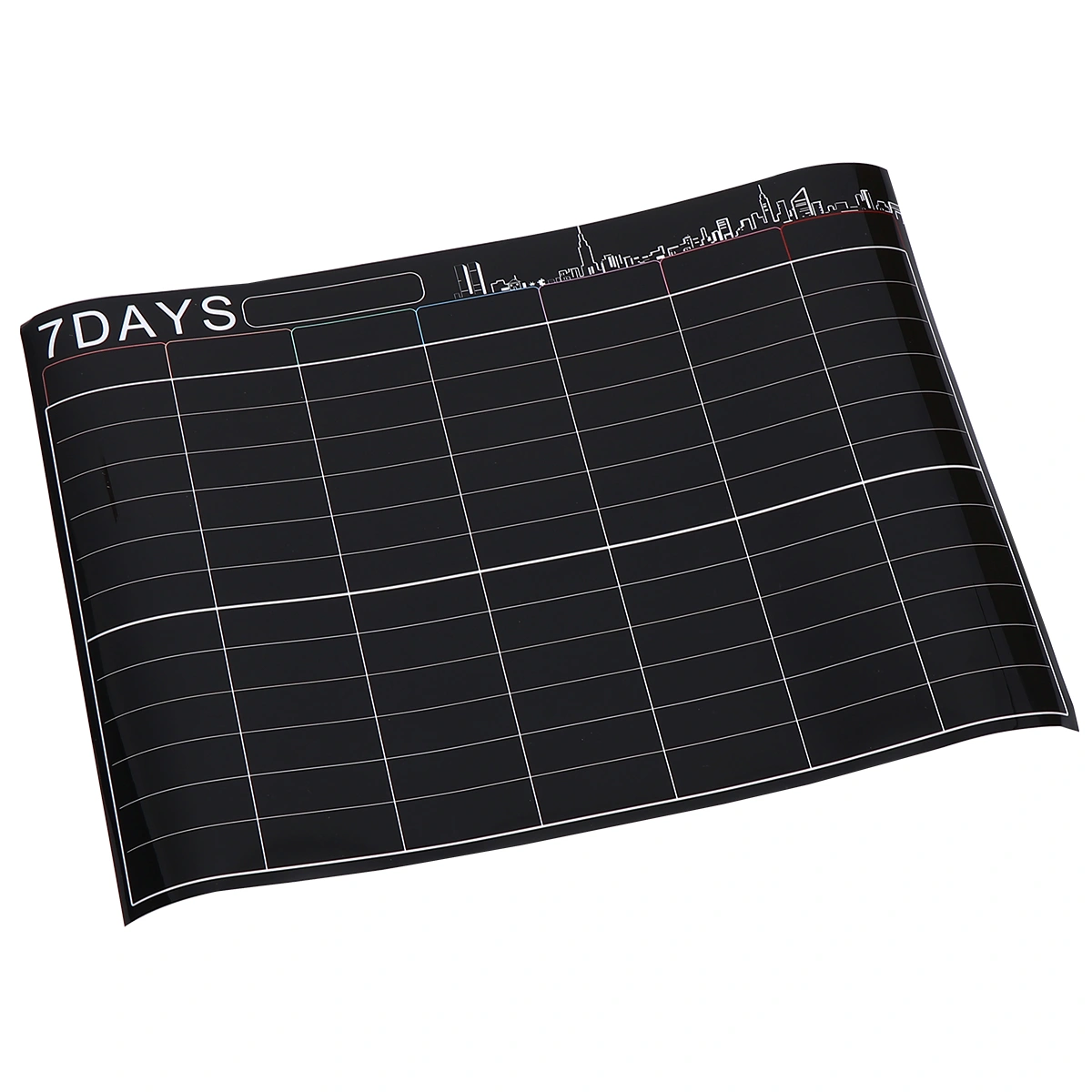 A3 Erasable Monthly Borad Weekly Schedule Magnetic Calendar Refrigerator Message Borad Magnetic Message Board Reminding Borad for Home Office Work (Black)