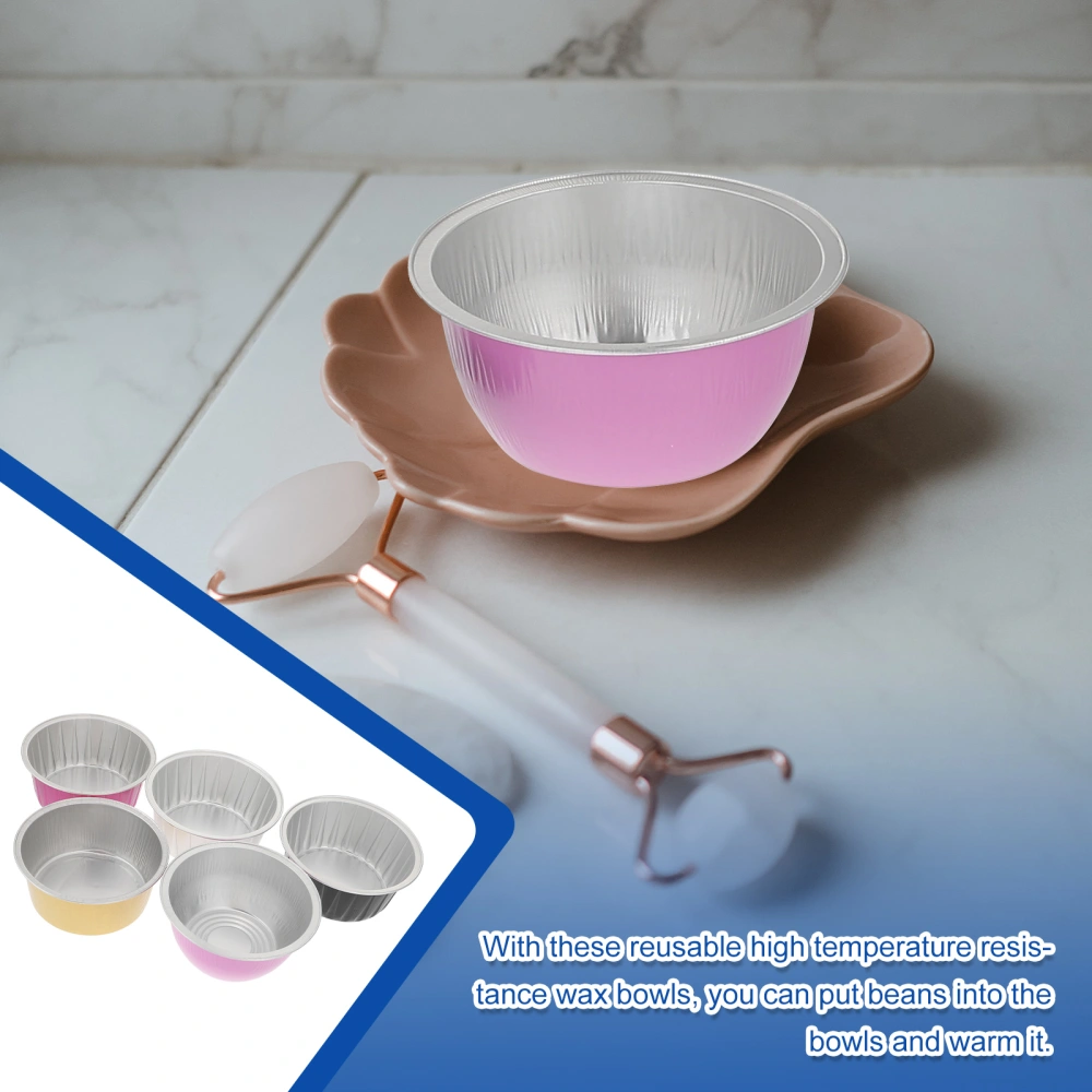 10pcs Wax Melting Bowl Aluminium Foil Wax Bowl Container for Home Beauty Salon