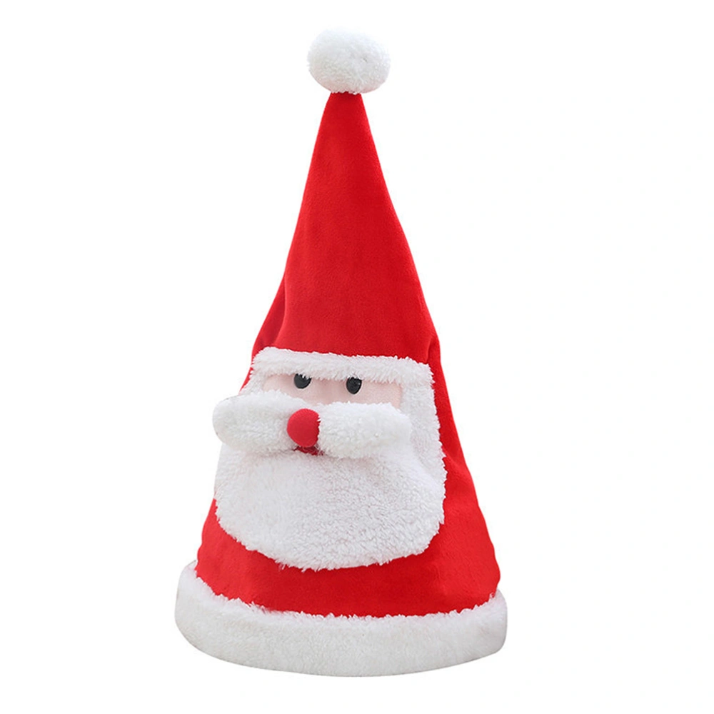 Comfortable Christmas Electric Hat Plush Hat Toy Xmas Party Prop Santa Hat