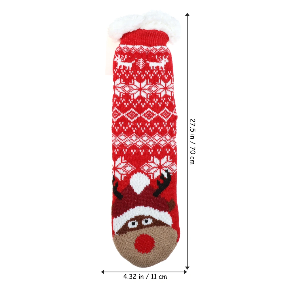 2 Pairs Fashion Holiday Socks Winter Indoor Socks Xmas Household Socks for Women