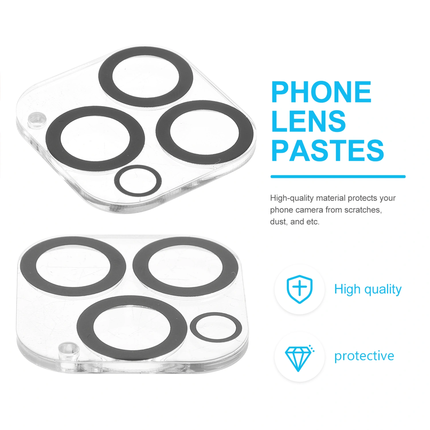 3Pcs Cellphone Protective Film Lens Protector Compatible for iPhone13 Pro