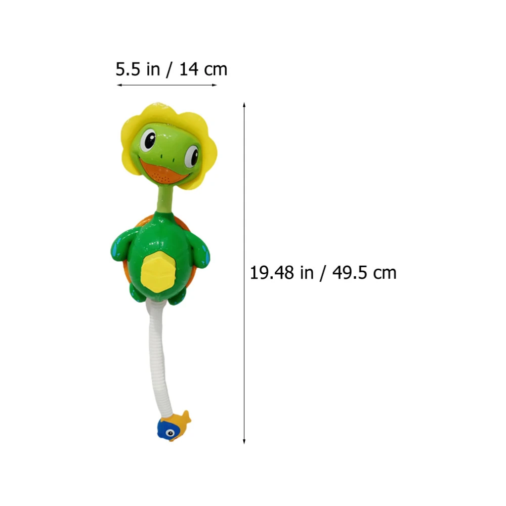 Creative Baby Bath Toy Kids Shower Head Turtle Bathtub Spray Toy for Toddler