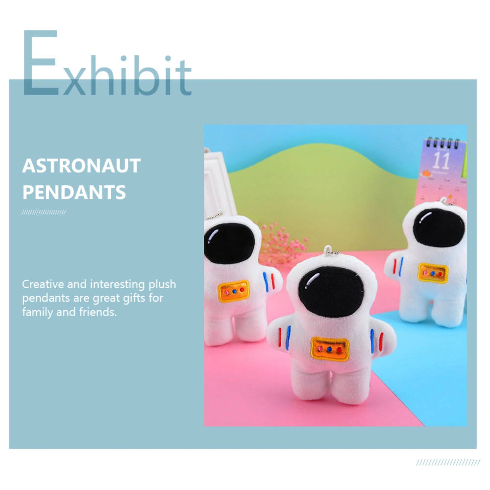 2Pcs Adorable Plush Pendants Bag Pendants Lovely Astronaut Dolls Hanging Decor