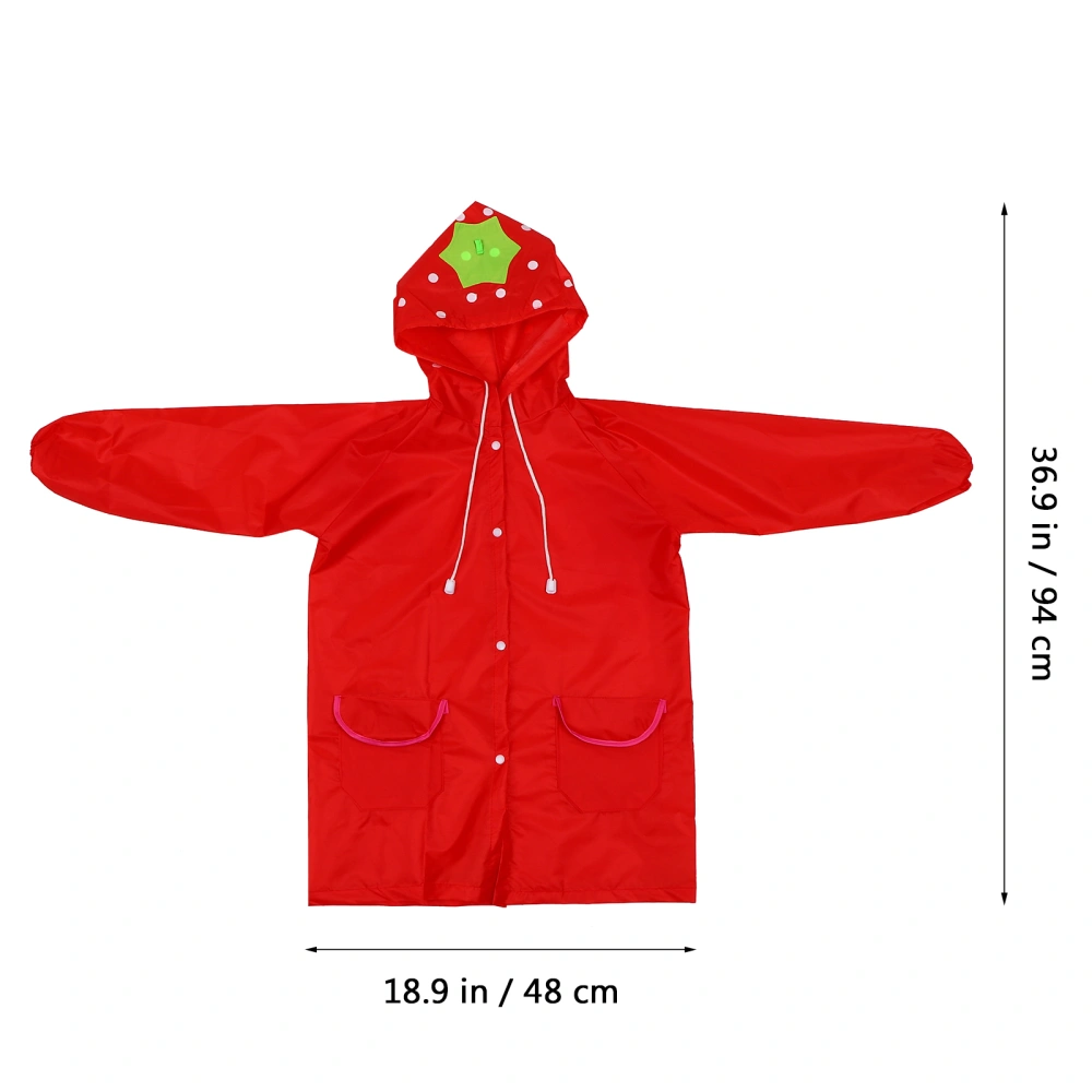 Big Hat Kids Raincoat Rain Coat Impermeable Capa Adorable Kids Rain