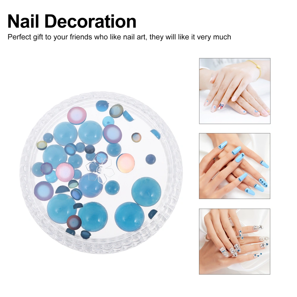 1 Box Nail Art DIY Beads Delicate Nail Decoration Creative Nail Decoration