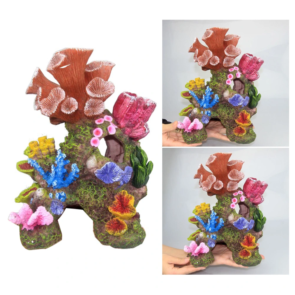 1Pc Imitation Coral Reef Landscape Ornament Rockery Shell Fake Coral Adornment Aquarium Fish Tank Decoration