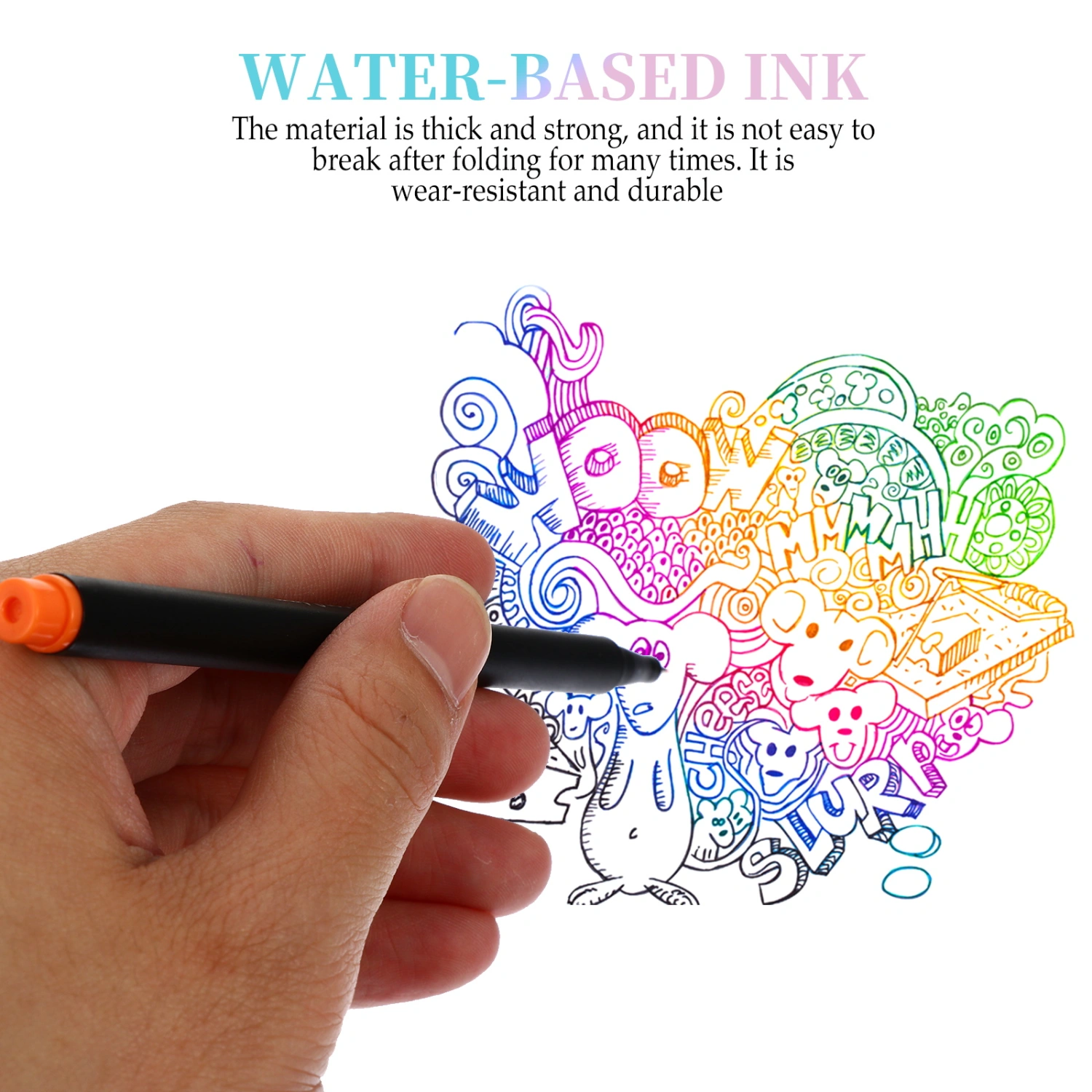 12Pcs Fineliner Color Pens Colorful Marker Pens Fine Point Pens Office Supplies