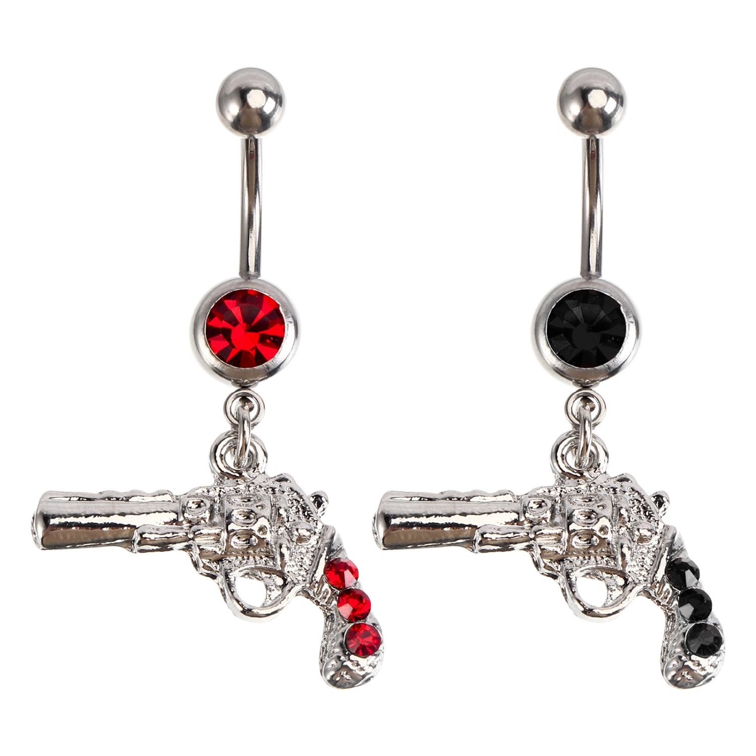 2pcs Navel Piercing Jewelry Piercing Decor Body Piercing Jewelry (Assorted Color)