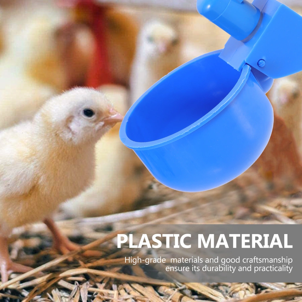 12Pcs Automatic Chicken Waterer Pasture Chicken Cups Plastic Water Feeders Chicken Accessory