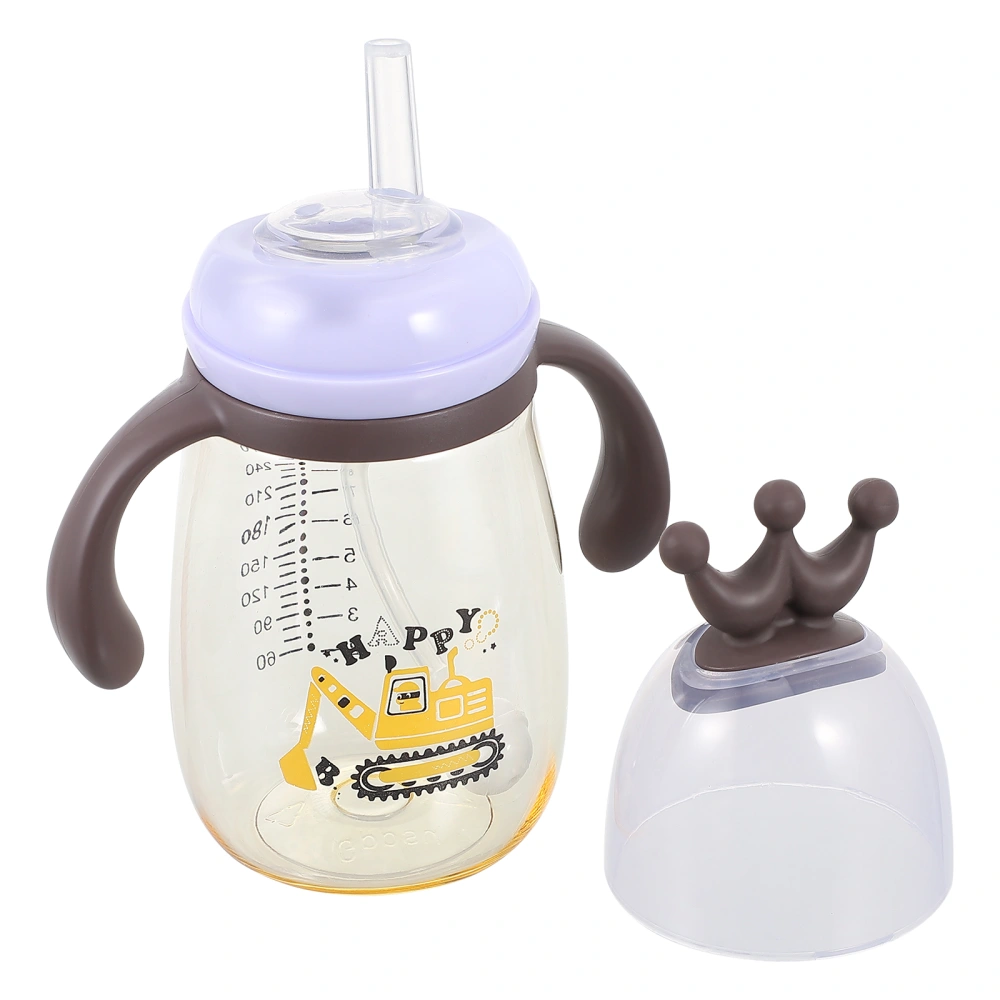 Baby Sippy Cup Toddler Water Bottle with Straw Infant Handle Water Jug Bottle