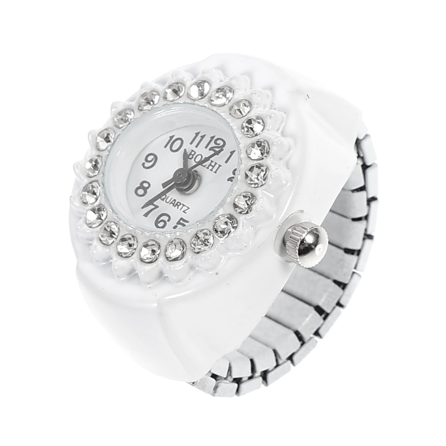 1pc Rhinestone Decorative Watch Ring Fashion Ring Watch Fashion Jewelry Ring