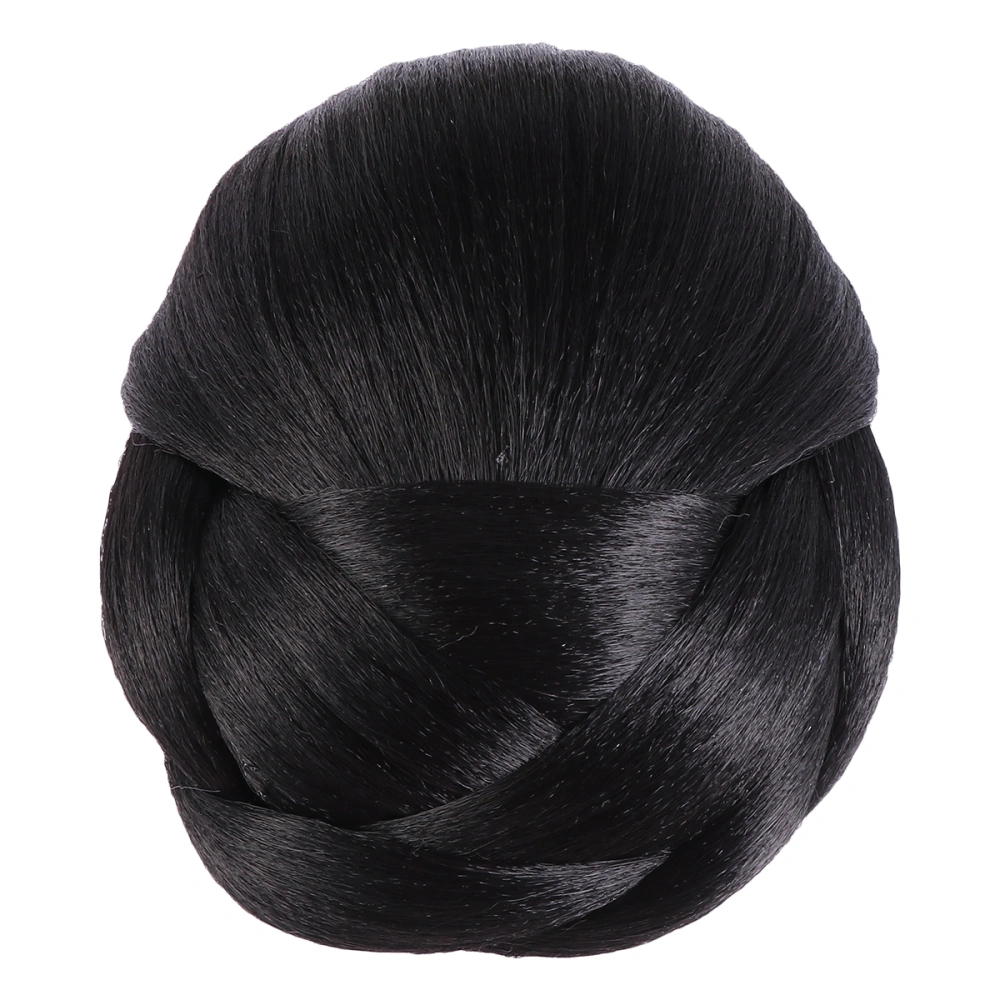 Synthetic Fiber Hair Extension Chignon Jaw Clip Bun Wig Hairpiece for Bridal Girls