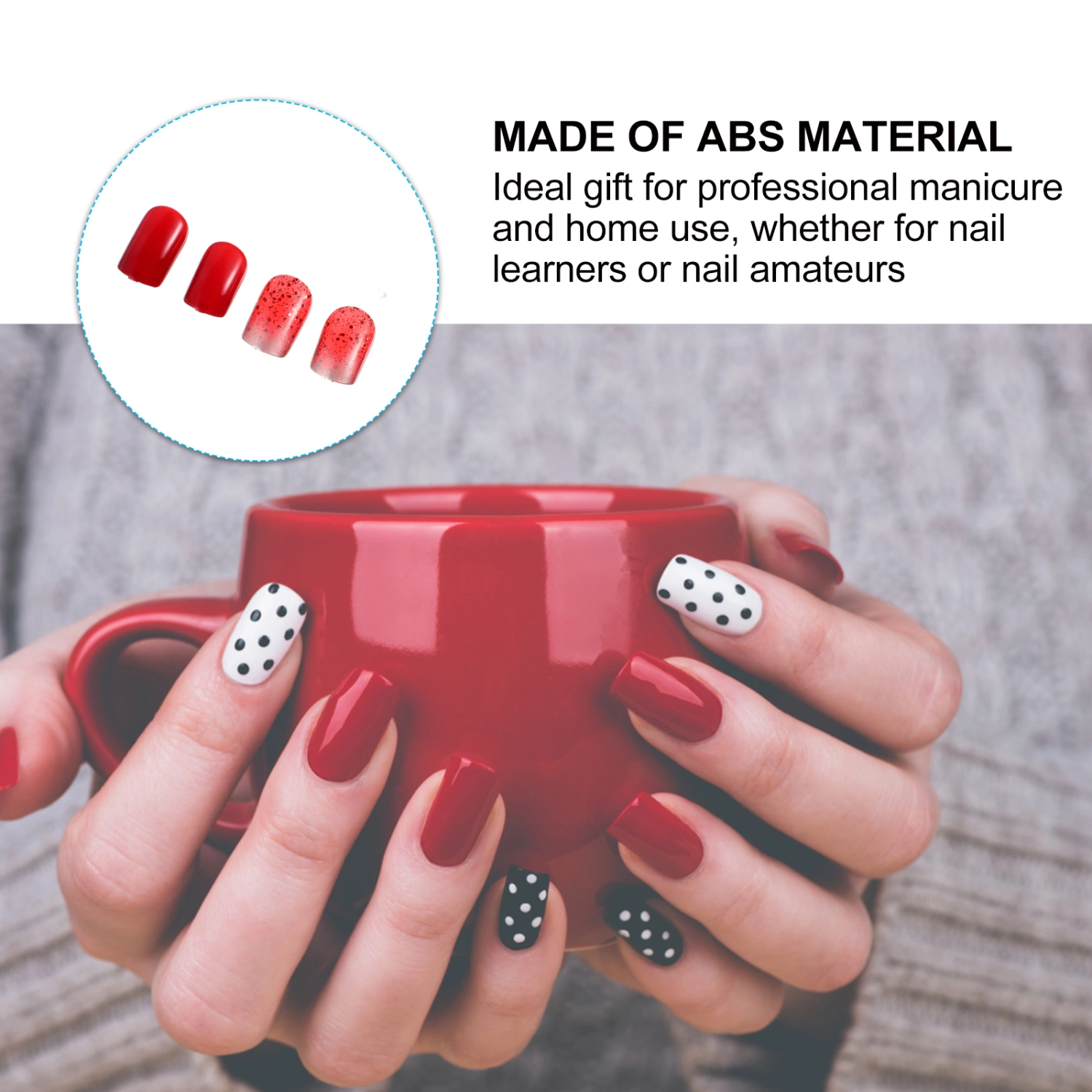 4 Packs/120pcs Fake Nails Matte Short Fingernails False Nails Tips Full Cover