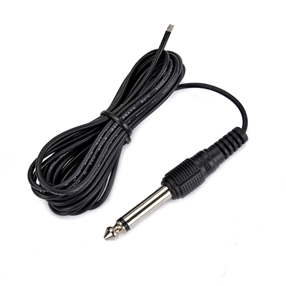 5 Meters Acoustic Guitar Bass 6.35mm 1/4" Mono Plug Microphone Cable Mono Audio Cable Cord Pickup Tuning Wire Cable