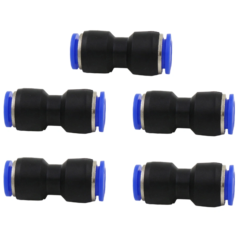 5 Pcs Plastic Push To Connect Fittings Tube Straight Pneumatic Connector Air Tube Fittings Push Lock Straight Connect PU (PU-12)