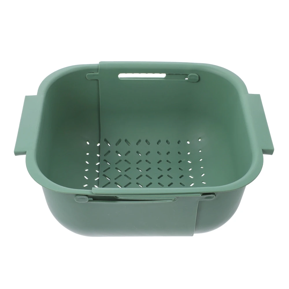 1 Pc Practical Single-layer Fruit Vegetable Basket Portable Draining Basket for Kitchen