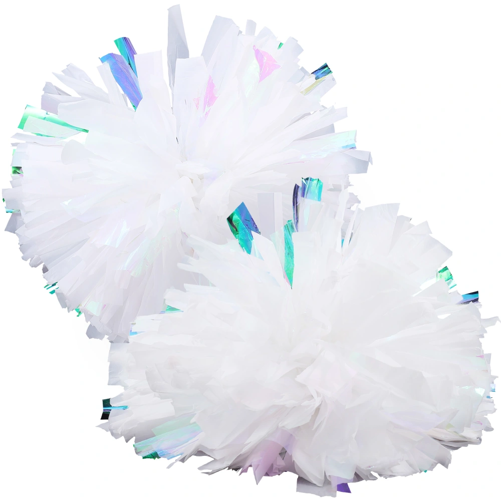 2Pcs Delicate Cheerleader Props Portable Cheerleader Pom Poms Reusable Sports Props