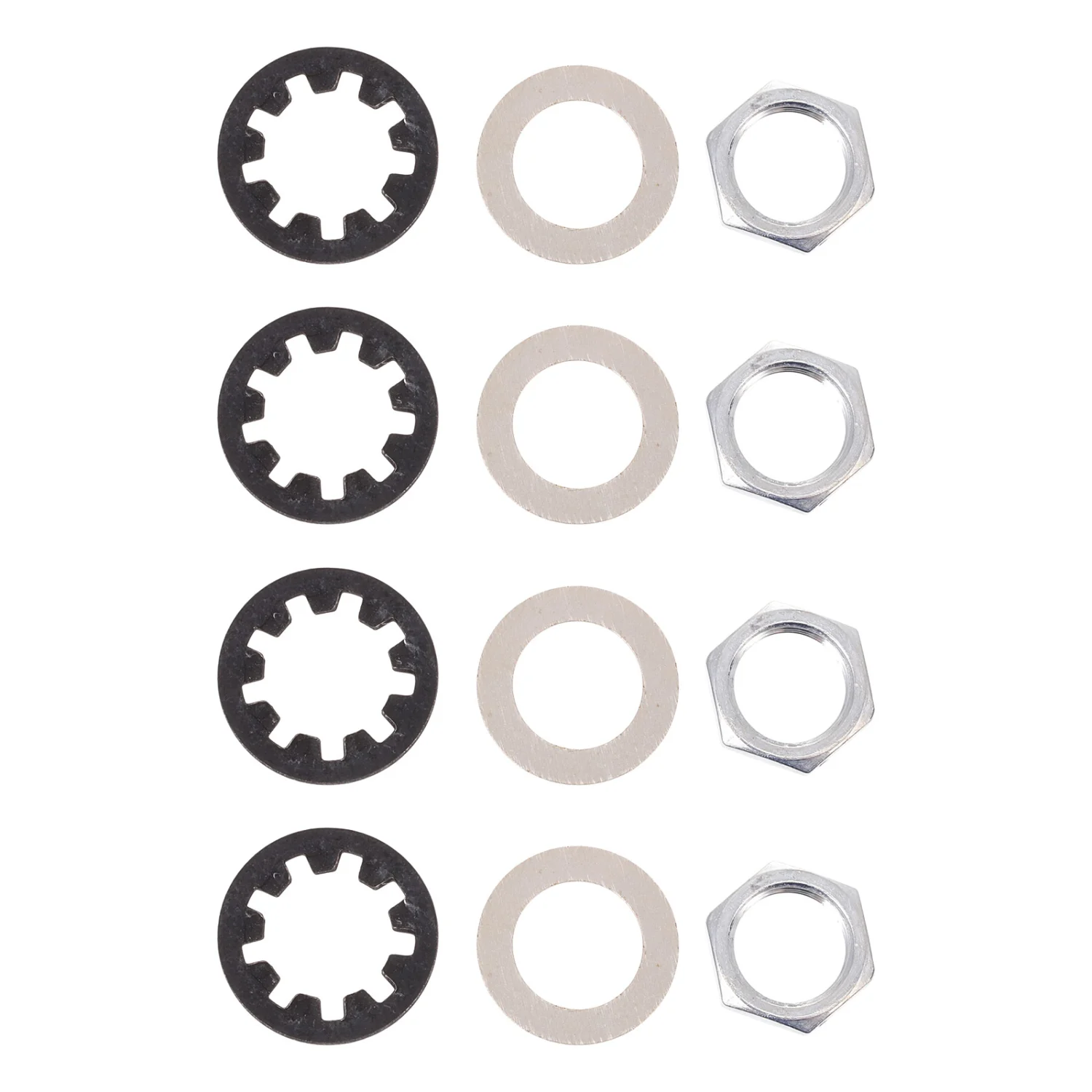 12Pcs Useful Electric Guitar Potentiometer Nut Washer Electric Guitar Nuts