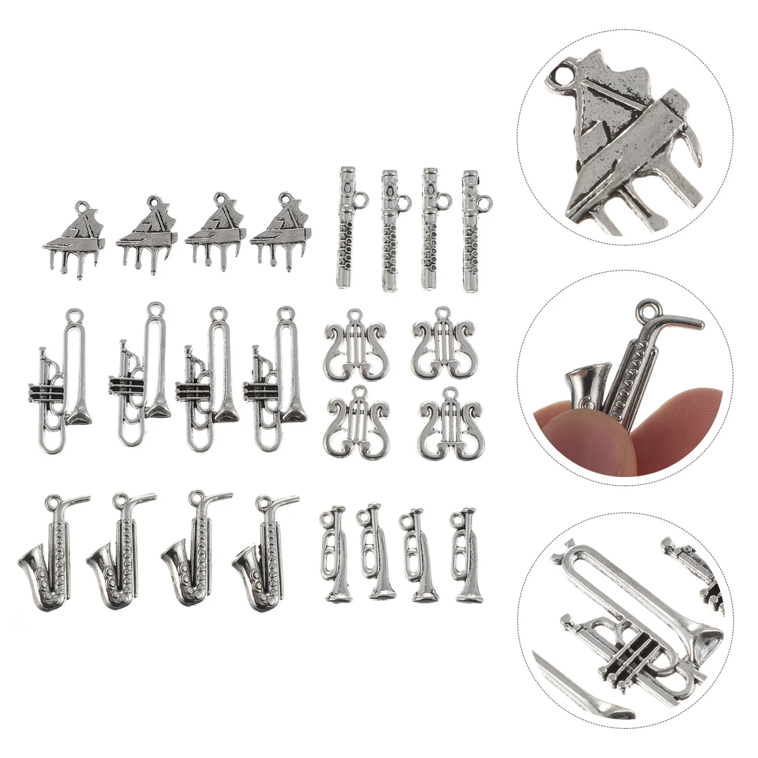 24Pcs DIY Pendants Necklace Bracelet Making Pendants Jewelry Making Parts