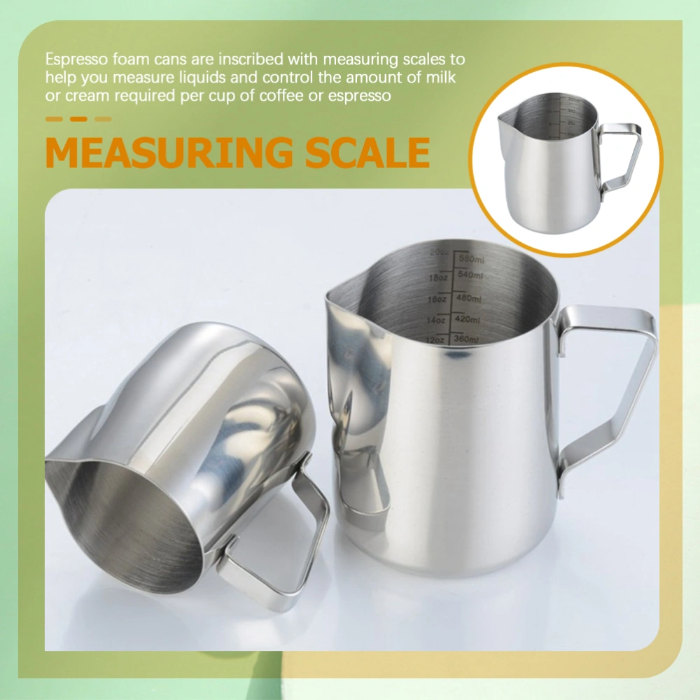 Milk Frothing Pitcher Milk Frother Cup Cappuccino Latte Art Stainless Steel Jug 350ml