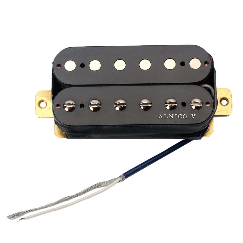 1pc 52mm Acrylic Electric Guitar Humbucker Double Coil Pickups for Guitar Parts with Screws and Springs GMC48B (Black)