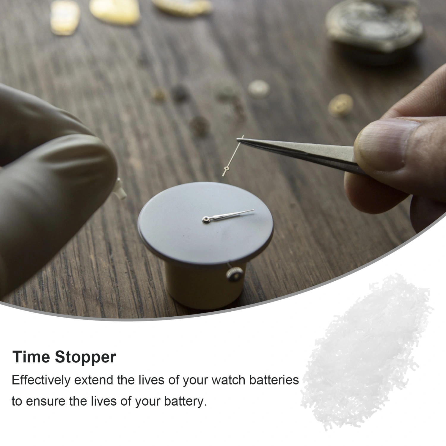 1000pcs Watches Pause Tool Watches Time Crowns Stopper Watch Repair Accessory