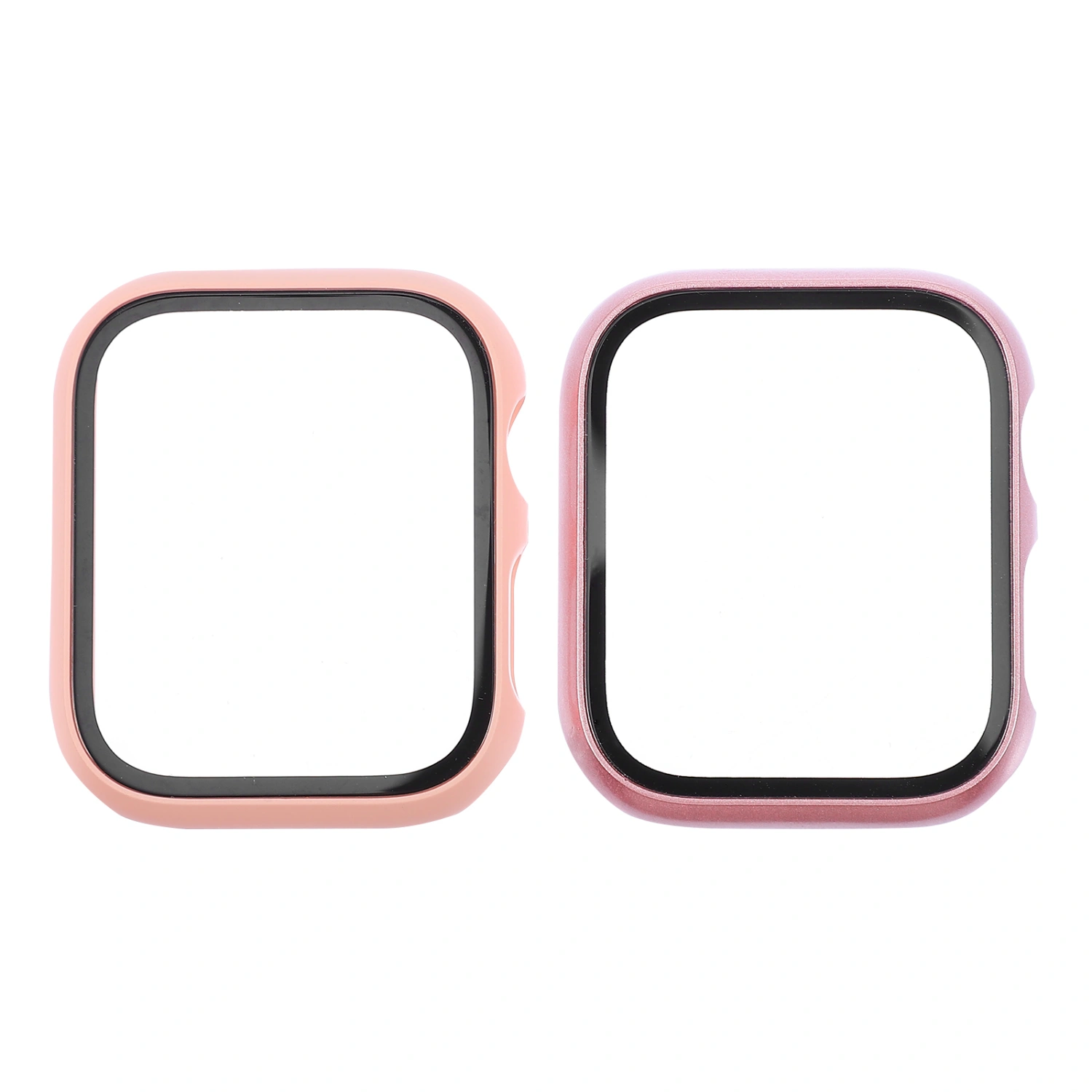 2pcs Watch PC Frame Tempered Glass Screen Protector Compatible with Watch7 45mm