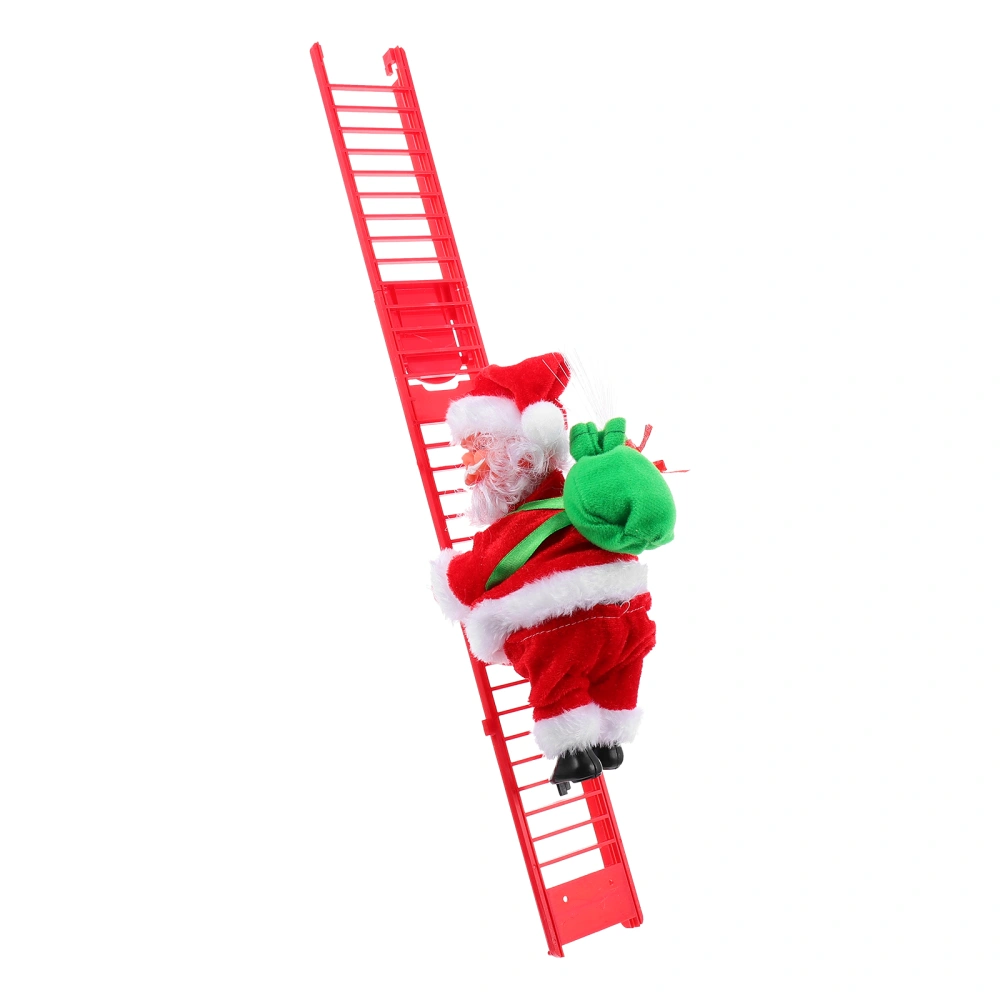 Interesting Climbing Ladder Santa Christmas Ornament Xmas Party Adornment