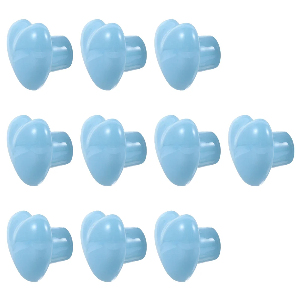 10Pcs Ceramic Heart-Shape Drawer Handle Knobs Decorative Knobs Home Ornaments