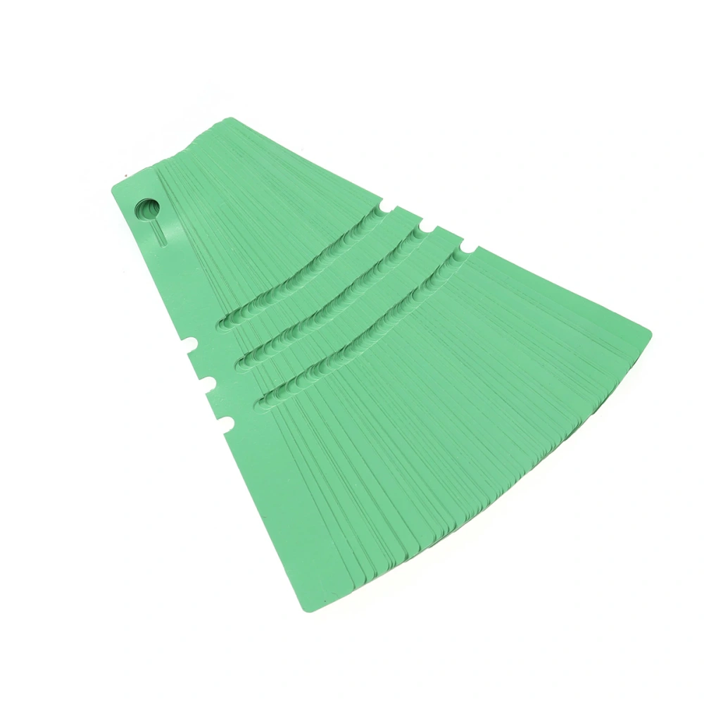 100pcs Plastic Plant Tree Tags Nursery Garden Lables 2x20cm Wrap Around Hanging Tags Nursery Garden Stakes Large Writing Surface (Green)