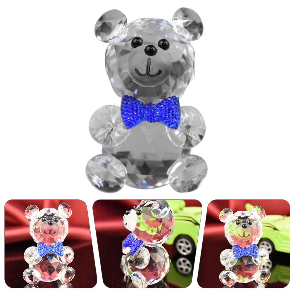 Crystal Bear Adorn Delicate Crystal Bear Decor Bear Ornament Valentine Bear Gift