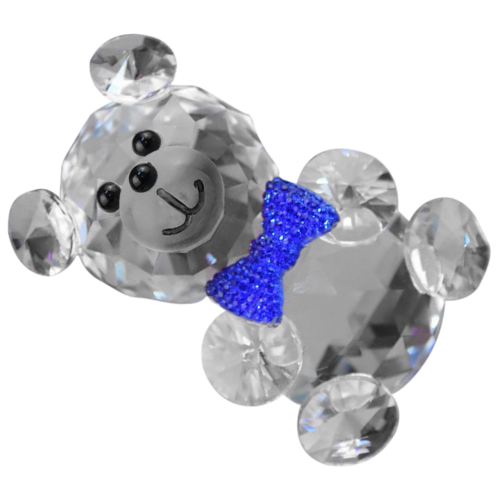 Crystal Bear Adorn Delicate Crystal Bear Decor Bear Ornament Valentine Bear Gift